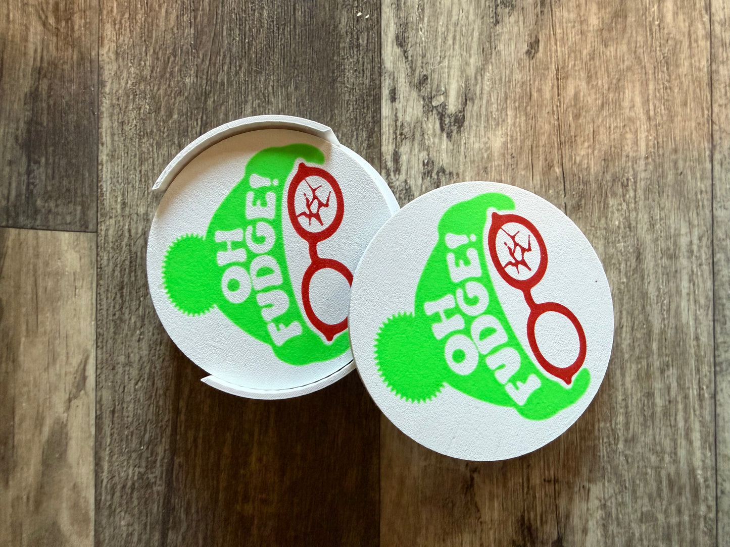 Oh Fudge Coasters (Set of 4)